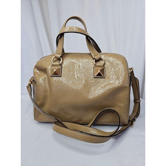MICHAEL Michael Kors Grayson Medium Duffle Satchel Purse Husk Color NWT - Picture 4 of 6